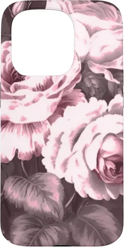 Vista 14 de iPhone 16 Vintage Classic Rose Flower Pattern in Pink Case