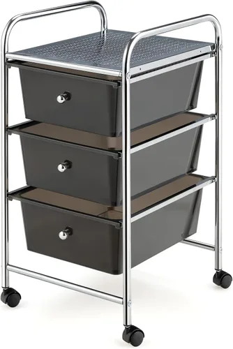 Vista 11 de Giantex Carro Organizador con 6 Cajones, con Ruedas, para Herramientas, Papel de Recortes, Hogar, Oficina, Escuela, Carro Utilitario Móvil Multiusos