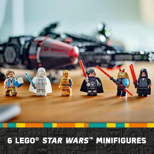 Vista 6 de LEGO Star Wars El Halcón Oscuro Edificable Starship – Conjunto de juguetes de Star Wars para niños y niñas – Juguete coleccionable de halcón milenio