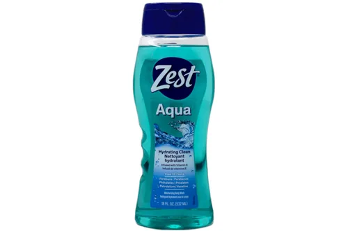 Vista 2 de Zest Gel de baño, aguamarina, 18 onzas, paquete de 2