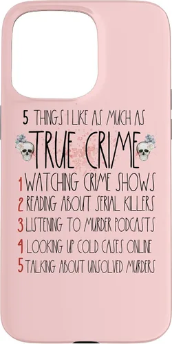Vista 30 de Funda para iPhone 13 Pro Max Serial Killer I Like True Crime For Women True Crime Lover