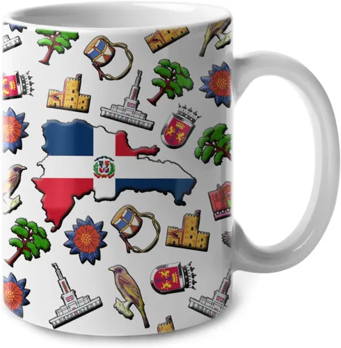 Vista 29 de Lotacy Taza de café con símbolos de Cuba con bandera de mapa, taza de cerámica de bandera cubana de 11 onzas, recuerdo de Cuba y regalos, idea