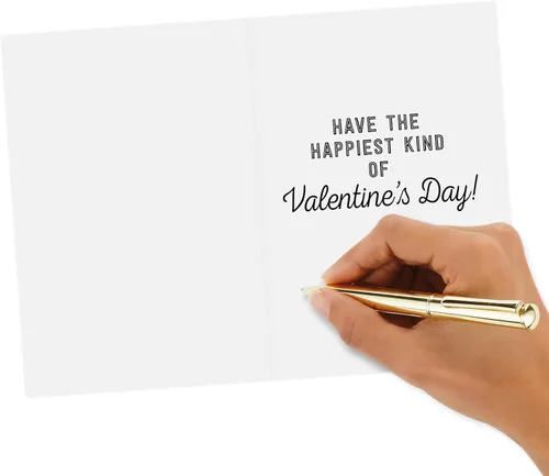 Vista 3 de Hallmark Tarjetas de San Valentín para la escuela de los niños, sé feliz (8 aulas de San Valentín con sobres)