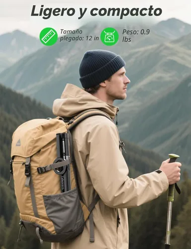 Vista 6 de Takerers Trípode magnético para selfie stick de 66 pulgadas para iPhone Magsafe, 360° de aluminio giratorio fuerte magnético para teléfono celular
