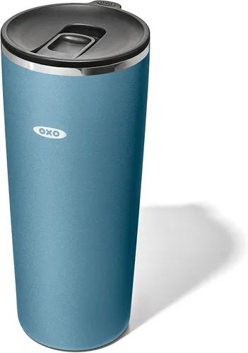 Vista 16 de OXO Strive - Vaso aislado de 24 onzas con tapa deslizante, cobalto oscuro