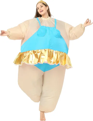Vista 14 de Disfraz inflable de bailarina gorda para fiesta de Halloween