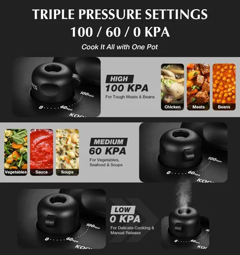 Vista 5 de KOCH SYSTEME CS Olla a presión de acero inoxidable 4.2QT, Olla de Presion