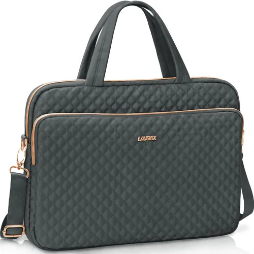 Vista 12 de Funda para laptop para mujeres y hombres, bolsa de mensajero Rosa