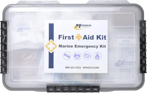 Vista 7 de Kit de primeros auxilios impermeable de 93 piezas por MFASCO Flambeau Case Boat and Personal Watercraft First Aid Kit Waterproof Storage Case