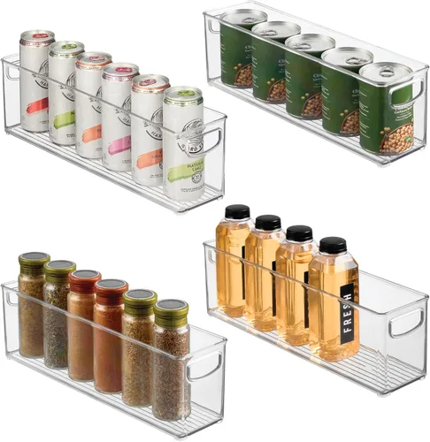 Vista 11 de iDesign - Contenedor apilable de plástico reciclado, perfecto para guardar bolsas de leche materna, transparente Perfect to Hold Breast Milk Bags