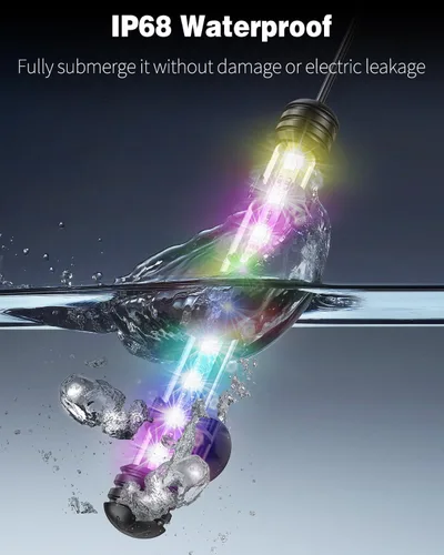 Vista 5 de Pawfly Luz LED para Acuario de 1.8 W, Luz Submersible de 7.5 Pulgadas Bajo el Agua para Tanque de Peces con Temporizador de Encendido/Apagado