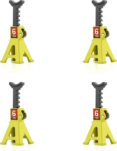 Vista 10 de 1/24 RC Toy Jack Stands 1/18 Simulación 6 Ton Metal Ajustable Mini Jack Soporte para 1:18 1:24 Escala Crawler Car Axial SCX24 Kyosho Tamiya HSP Negro