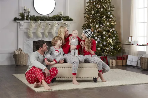 Vista 6 de Mud Pie Pijamas de Navidad familiares a juego para hombre