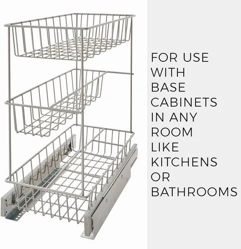Vista 8 de ClosetMaid - Cesta para gabinete de cocina de un solo nivel, alta calidad