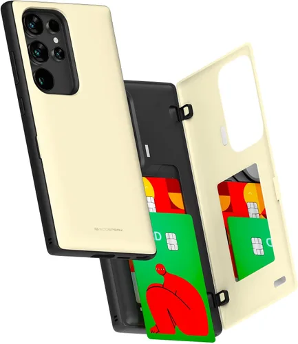 Vista 18 de GOOSPERY Funda tipo cartera para Samsung Galaxy S22 Ultra, [tarjetero] parachoques magnético de puerta con cierre automático, cubierta protectora