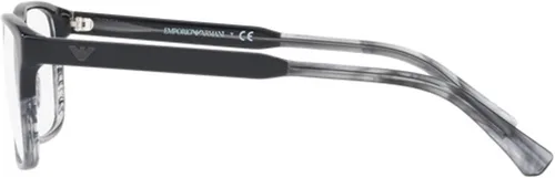 Vista 2 de Gafas graduadas Emporio Armani EA 3120 5566 Negro/Tr Rayas Gris, Negro
