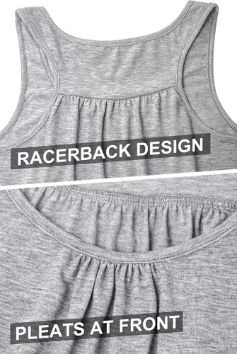 Vista 2 de BLEVONH Camisetas de yoga para mujer, parte inferior con bandas, ajuste holgado, espalda cruzada