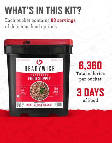 Vista 9 de Readywise Paquete de alimentos de emergencia para 30 días + carne