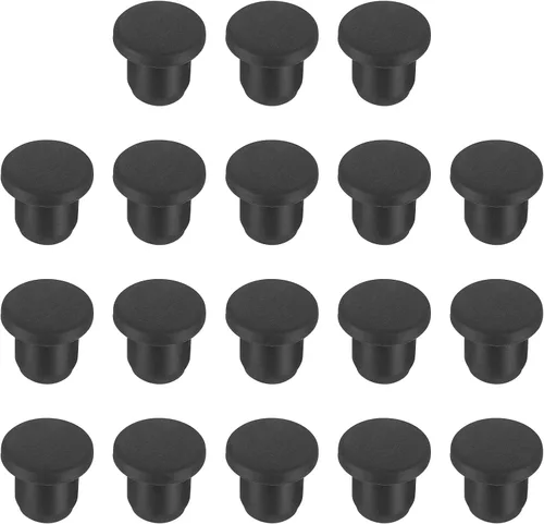 Vista 73 de MECCANIXITY - Tapones de silicona en forma de T (26mm, 1 pulgada de diámetro), color negro