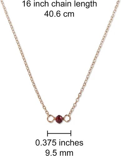 Vista 118 de Gargantilla de piedra natal – Regalo de cumpleaños, regalo para niña, mujer, amiga, hija, esposa, mamá, ella, joyas de piedras preciosas para uso