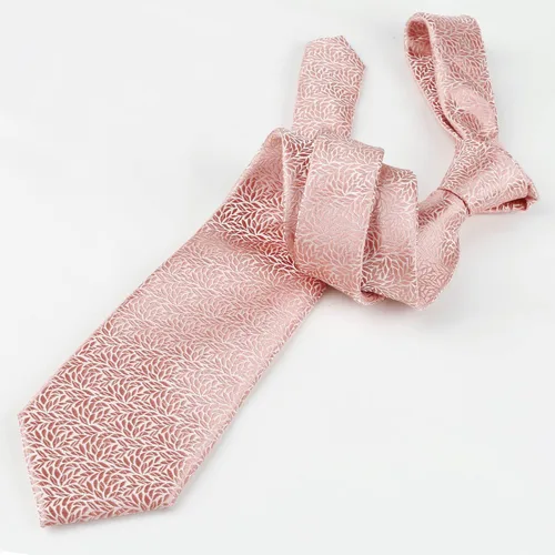 Vista 3 de Alizeal Mens 3.15inches Leaf Flower Pattern Tie Set 141-blush Rosa