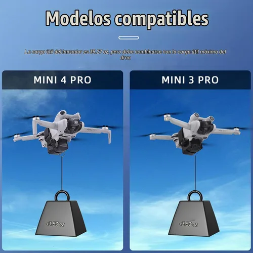 Vista 6 de Dispositivo de liberación de carga útil para drones DJI Mini 4 Pro/Mini 3 Pro/Air 3S/Air 3/Mavic 3/Mavic 3 Pro Drone Clip dispositivo de transporte