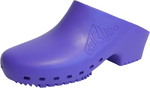 Vista 18 de CALZURO Zuecos de Trabajo Clásicos Sin Agujeros - Zuecos de Enfermería Unisex - Zapatos Antideslizantes - Zapatos de Cocina de Goma Autoclavables