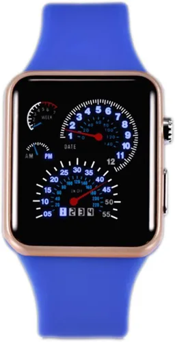 Vista 22 de Fanmis - Reloj led, digital, correa de silicona, unisex.