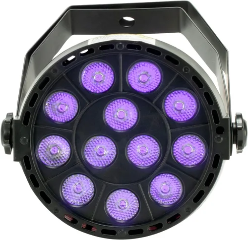 Vista 2 de (1) Rockville ROCKHAZE 1000 CFM DMX Hazer Machine a base de agua DJ/Club Haze+2 mandos a distancia con (1) Eliminador Mini Par UV LED DMX Par Can