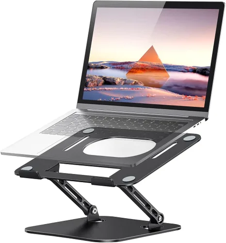 Vista 7 de JOIOT Soporte ajustable de aluminio para portátil, elevador ergonómico para Plateado