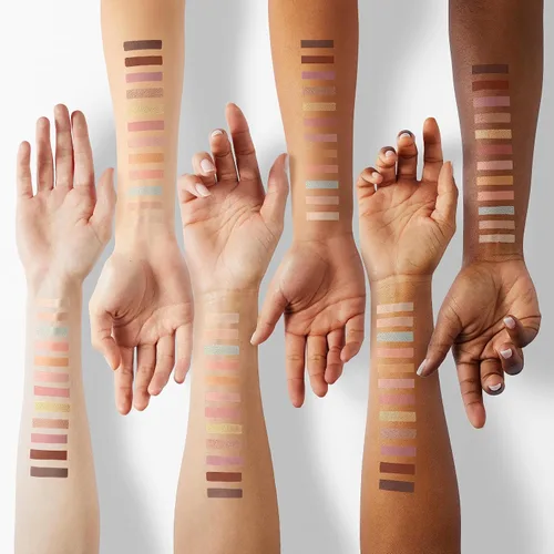 Vista 4 de Milani - Paleta de sombras de ojos doradas - 15 colores altamente pigmentados mate brillo sombra de ojos paleta de maquillaje