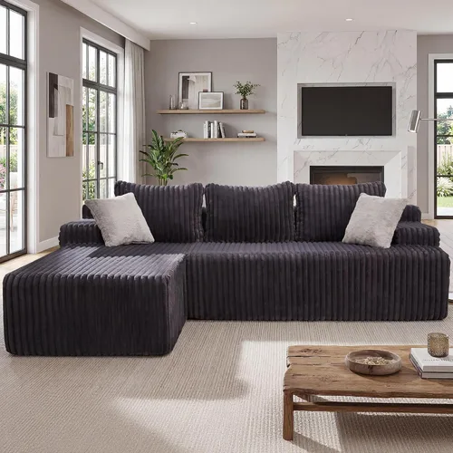 Vista 32 de Fond&Found - Sofá modular modular no requiere montaje, sofá modular de gran tamaño para sala de estar y oficina