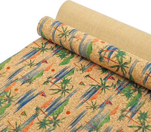 Vista 19 de SorenCut Tela de corcho por yarda, tela de corcho para coser con superficie de café negro, 12 x 52 pulgadas más grande para manualidades, cortar