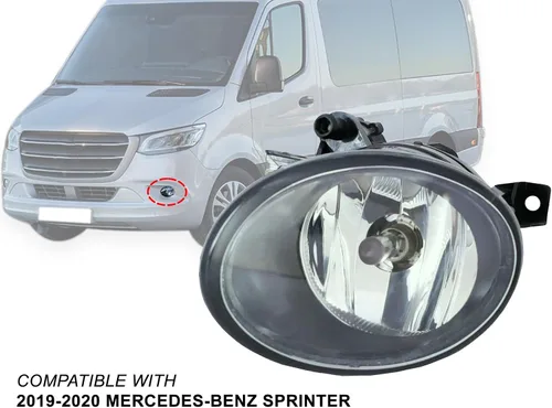 Vista 2 de APA - Luz antiniebla de repuesto para parachoques delantero 2019 2020 19 20 20 Sprinter Van Driver lado izquierdo MB2592127