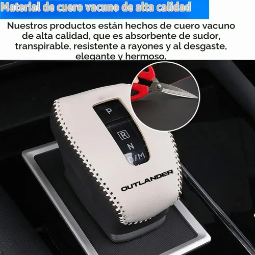 Vista 6 de Accesorios de interior personalizados para Mitsubishi Outlander 2022 2023 2024 Outlander PHEV 2023 2024 Cubierta de pomo de cambio de marcha