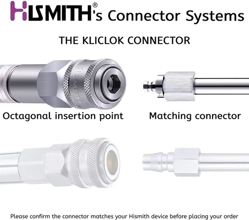 Vista 2 de Hismith Consolador vibrador de 6.7 pulgadas con 3 velocidades + 4 modos con sistema KlicLok – Consolador anal de silicona para usuarios avanzados