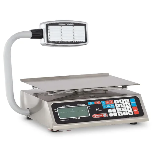 Vista 10 de Torrey Báscula Electrónica De Precio, Acero inoxidable, 1