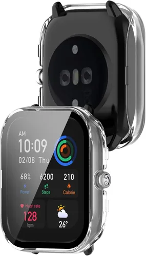 Vista 7 de Funda compatible con Amazfit GTS 4 Mini, policarbonato duro ultrafino, cobertura completa, a prueba de golpes, compatible con Amazfit GTS 4 Mini