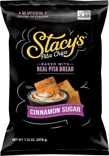 Vista 8 de Stacy’s Chips de pita, azúcar y canela, sin colores ni sabores artificiales, bolsa de 7,33 oz