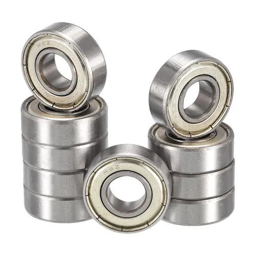 Vista 10 de R2ZZ Rodamientos de bolas de ranura profunda, ID 1/8" x DI 3/8" x Ancho 5/32" Rodamiento de bolas con doble blindado de metal cromo acero Z2 Palanca