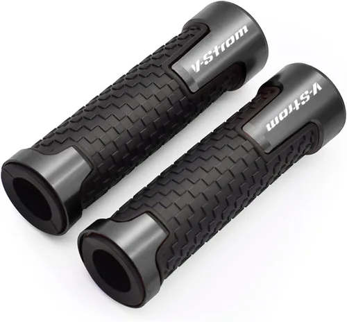 Vista 9 de Juego de manillar de motocicleta de 7/8 pulgadas de goma metálica para Suzuki DL650 DL1000 Vstrom V-Strom 650 1000 1050/1050/xt (color: negro)