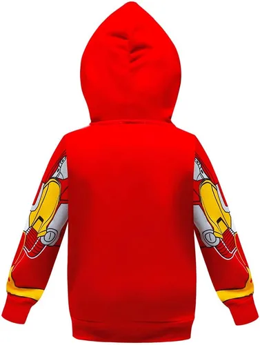Vista 3 de LEMONBABY Chaqueta de superhéroe con capucha y capucha para niños