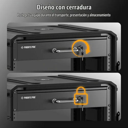 Vista 4 de Phenyx Pro 2U - Cajón con bloqueo para rack de 19 pulgadas PRDWR-2U