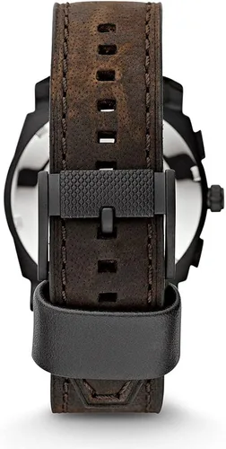 Vista 3 de Fossil Reloj cronógrafo Machine de cuarzo de acero inoxidable para hombre Negro marrón