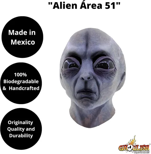 Vista 2 de Adult Area 51 Alien Mask
