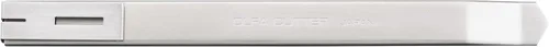 Vista 2 de OLFA Cúter de acero inoxidable de 9 mm (SVR-2) - Cuchillo retráctil de precisión multiusos con cuchilla de acero inoxidable intercambiable
