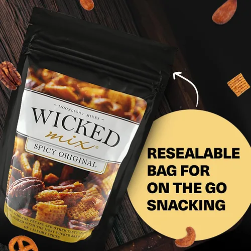 Vista 5 de Wicked Mix Mezcla de Aperitivos con Frutos Secos Mixtos - Aperitivos Dulces y Salados Mezcla Trail Mix Paquetes de Aperitivos con Almendras
