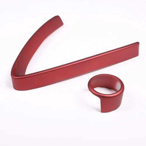 Vista 5 de Autobro Accesorios para Alfa Romeo Stelvio 2017 2018 2019 2020 (no aplicable para Giulia) ABS cromado parrilla delantera decoración marco
