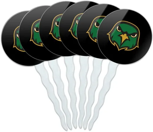 Vista 46 de Abilene Christian - Juego de 6 palillos para cupcakes con logotipo secundario