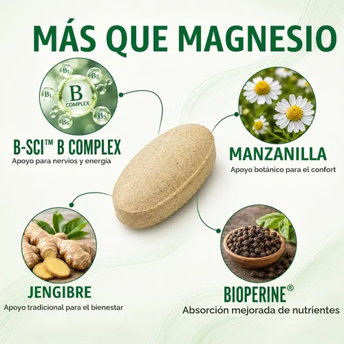 Vista 4 de Approved Science Cramprin - Magnesio de alta absorción, complejo de vitamina B, BioPerine - Calambres musculares - 1 mes de suministro - 60 cápsulas